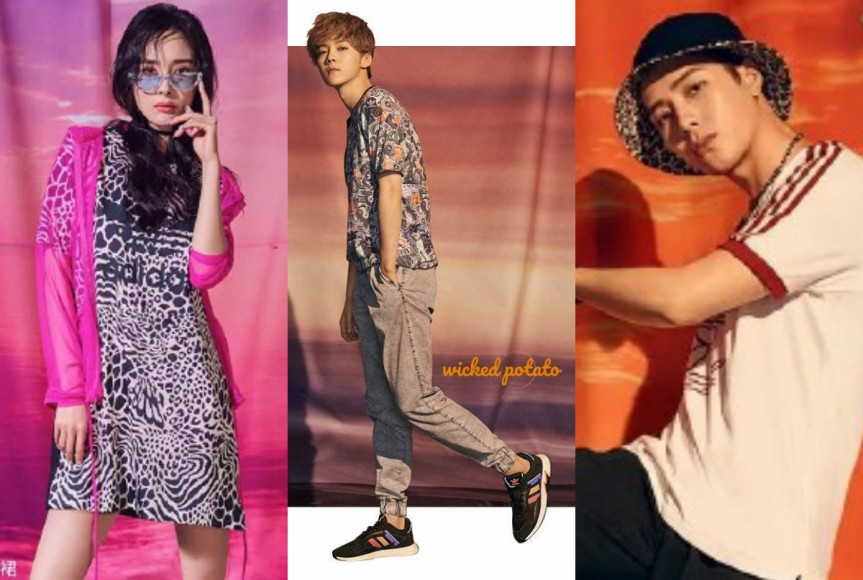Yang Mi, Angelababy, LuHan, Jackson Wang for Adidas Originals Colorful Summer Ad